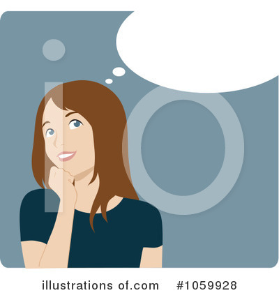 Royalty-Free (RF) Thinking Clipart Illustration by Rosie Piter - Stock Sample #1059928