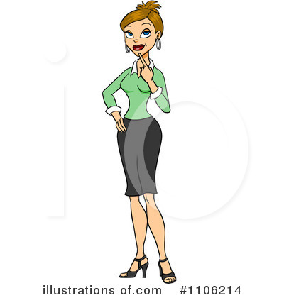 Businesswoman Clipart #1106214 by Cartoon Solutions