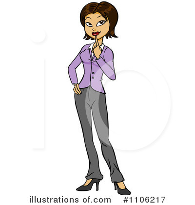 Businesswoman Clipart #1106217 by Cartoon Solutions