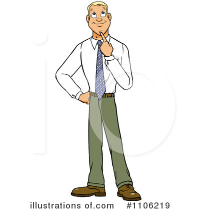 Royalty-Free (RF) Thinking Clipart Illustration by Cartoon Solutions - Stock Sample #1106219