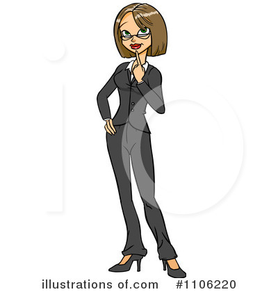 Businesswoman Clipart #1106220 by Cartoon Solutions