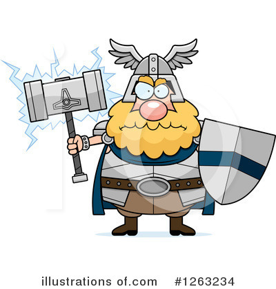 Royalty-Free (RF) Thor Clipart Illustration by Cory Thoman - Stock Sample #1263234
