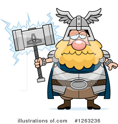 Royalty-Free (RF) Thor Clipart Illustration by Cory Thoman - Stock Sample #1263236