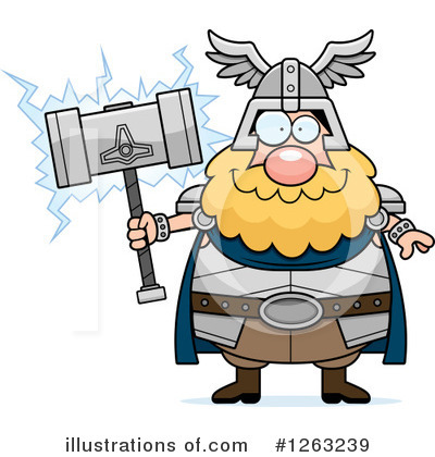 Royalty-Free (RF) Thor Clipart Illustration by Cory Thoman - Stock Sample #1263239