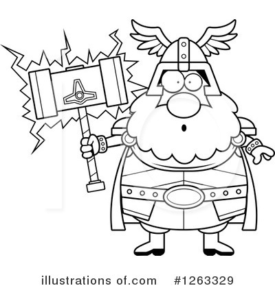 Royalty-Free (RF) Thor Clipart Illustration by Cory Thoman - Stock Sample #1263329