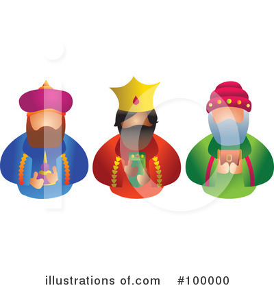 Royalty-Free (RF) Three Kings Clipart Illustration by Prawny - Stock Sample #100000