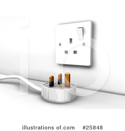 Electrical Socket Clipart #25848 by KJ Pargeter