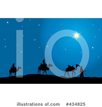 Royalty-Free (RF) Three Wise Men Clipart Illustration by Pams Clipart - Stock Sample #434825