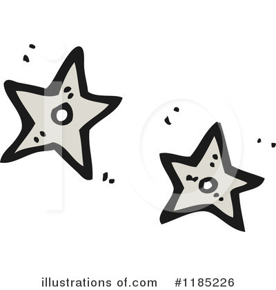 Throwing Stars Clipart #1185226 by lineartestpilot