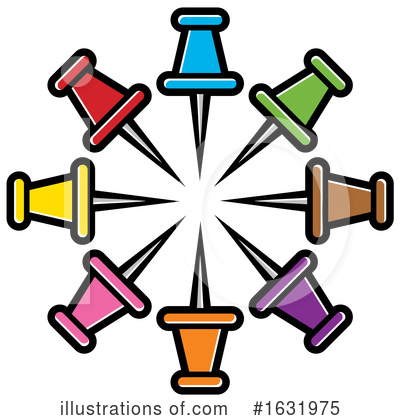 Royalty-Free (RF) Thumb Tack Clipart Illustration by Lal Perera - Stock Sample #1631975