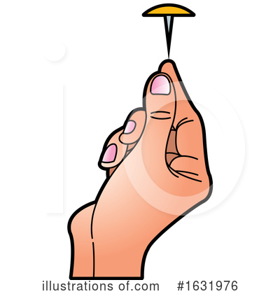 Thumb Tack Clipart #1631976 by Lal Perera