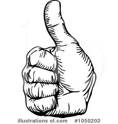 Royalty-Free (RF) Thumb Up Clipart Illustration by AtStockIllustration - Stock Sample #1050202