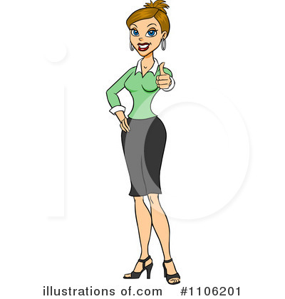 Royalty-Free (RF) Thumb Up Clipart Illustration by Cartoon Solutions - Stock Sample #1106201