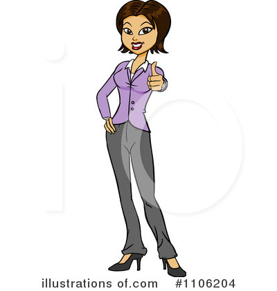 Businesswoman Clipart #1106204 by Cartoon Solutions