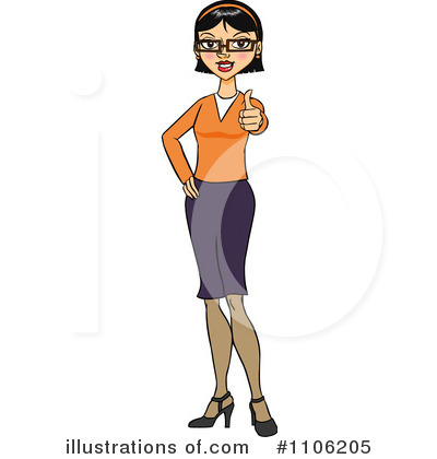 Businesswoman Clipart #1106205 by Cartoon Solutions