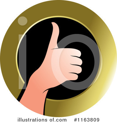 Thumb Up Clipart #1163809 by Lal Perera