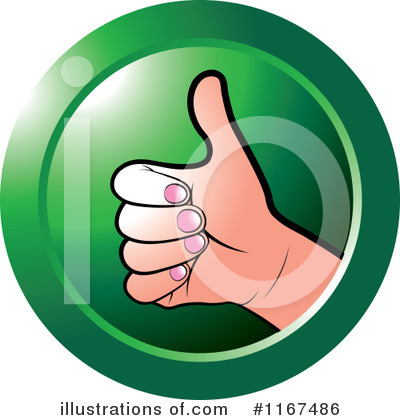 Royalty-Free (RF) Thumb Up Clipart Illustration by Lal Perera - Stock Sample #1167486