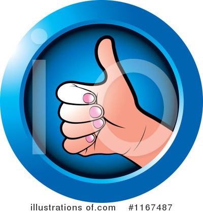 Royalty-Free (RF) Thumb Up Clipart Illustration by Lal Perera - Stock Sample #1167487