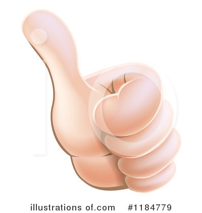 Royalty-Free (RF) Thumb Up Clipart Illustration by AtStockIllustration - Stock Sample #1184779