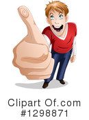 Thumb Up Clipart #1298871 by Liron Peer
