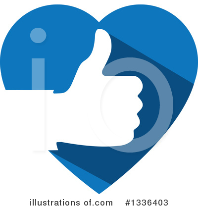 Royalty-Free (RF) Thumb Up Clipart Illustration by ColorMagic - Stock Sample #1336403