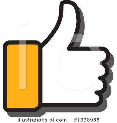 Royalty-Free (RF) Thumb Up Clipart Illustration by ColorMagic - Stock Sample #1338986