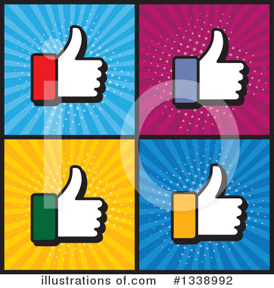 Royalty-Free (RF) Thumb Up Clipart Illustration by ColorMagic - Stock Sample #1338992