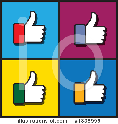 Royalty-Free (RF) Thumb Up Clipart Illustration by ColorMagic - Stock Sample #1338996