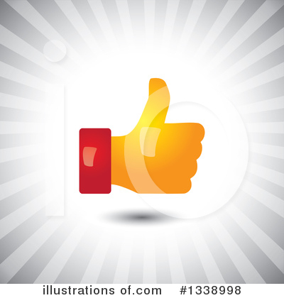 Royalty-Free (RF) Thumb Up Clipart Illustration by ColorMagic - Stock Sample #1338998
