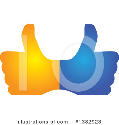 Royalty-Free (RF) Thumb Up Clipart Illustration by ColorMagic - Stock Sample #1382923