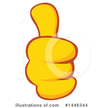 Royalty-Free (RF) Thumb Up Clipart Illustration by Hit Toon - Stock Sample #1446344