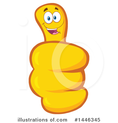 Royalty-Free (RF) Thumb Up Clipart Illustration by Hit Toon - Stock Sample #1446345