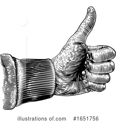 Royalty-Free (RF) Thumb Up Clipart Illustration by AtStockIllustration - Stock Sample #1651756