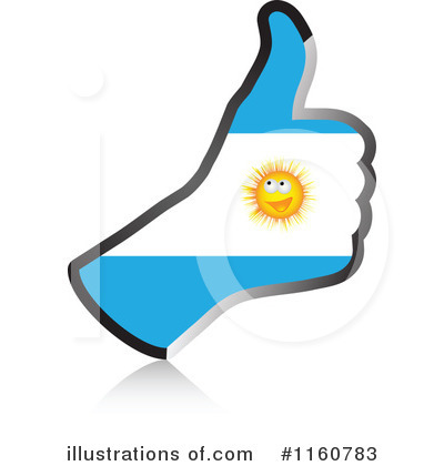 Thumb Up Flag Clipart #1160783 by Andrei Marincas