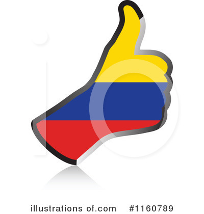 Thumb Up Flag Clipart #1160789 by Andrei Marincas