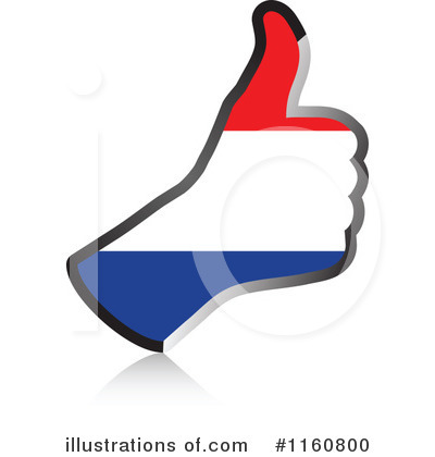 Thumb Up Flag Clipart #1160800 by Andrei Marincas