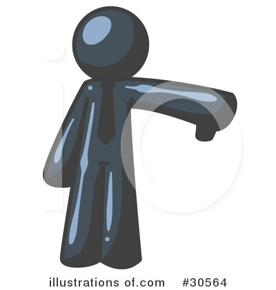Royalty-Free (RF) Thumbs Down Clipart Illustration by Leo Blanchette - Stock Sample #30564