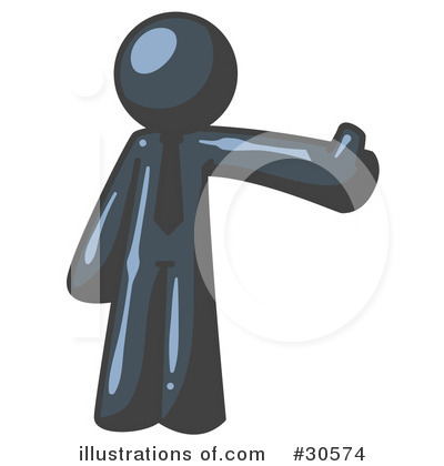Royalty-Free (RF) Thumbs Up Clipart Illustration by Leo Blanchette - Stock Sample #30574