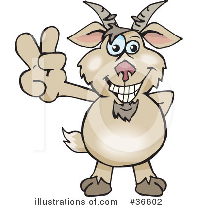 Goat Clipart #36602 by Dennis Holmes Designs