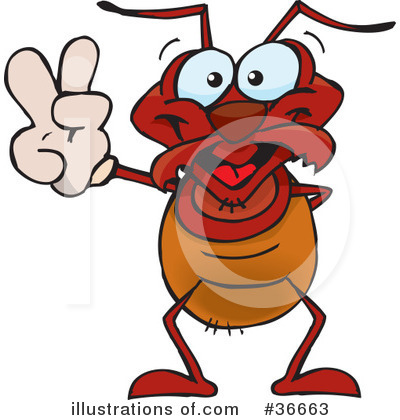 Ants Clipart #36663 by Dennis Holmes Designs