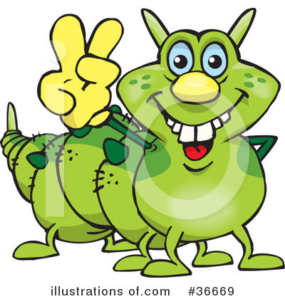 Caterpillar Clipart #36669 by Dennis Holmes Designs