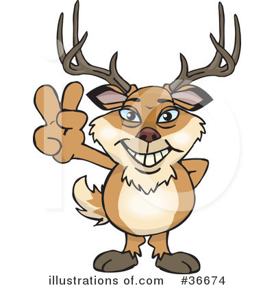 Deer Clipart #36674 by Dennis Holmes Designs