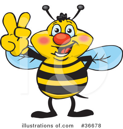 Bees Clipart #36678 by Dennis Holmes Designs