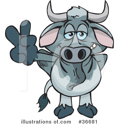 Cows Clipart #36681 by Dennis Holmes Designs