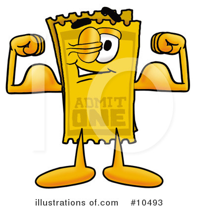 Royalty-Free (RF) Ticket Clipart Illustration by Mascot Junction - Stock Sample #10493