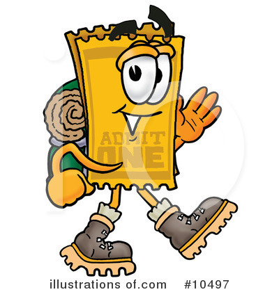 Royalty-Free (RF) Ticket Clipart Illustration by Mascot Junction - Stock Sample #10497