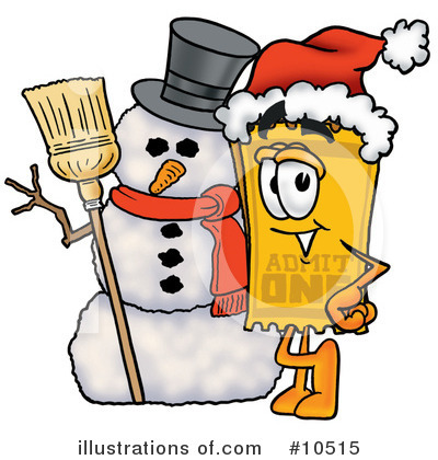 Royalty-Free (RF) Ticket Clipart Illustration by Mascot Junction - Stock Sample #10515