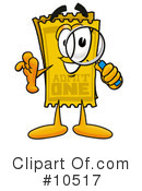 Ticket Clipart #10517 by Mascot Junction