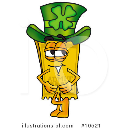 Royalty-Free (RF) Ticket Clipart Illustration by Mascot Junction - Stock Sample #10521