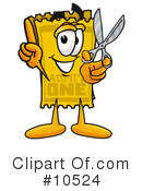 Ticket Clipart #10524 by Mascot Junction